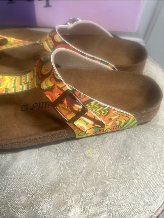 43-US M10 Papillio  Gizeh Pap African Wax Gold Multi-Pattern Sandals Birkenstock main image 11